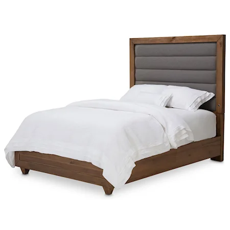 King Panel Bed with USB Ports